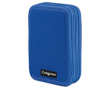 Astuccio Colors 3 zip - 13 x 20 x 7,5 cm - tessuto - colori assortiti - conf. 6 pezzi - Colorosa - 368300.1 - 8004428065308 - DMwebShop - 3