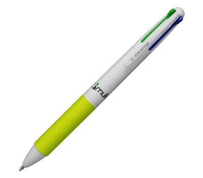 Penna a sfera - punta 1 mm - 4 colori - conf. 12 pezzi - Osama - OW 10156 - 8007404248696 - DMwebShop - 1