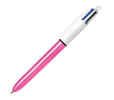 Penna sfera scatto multifunzione 4 Colours Shine - punta 1 mm - fusto colori assortiti - scatola 12 pezzi - Bic - 964775 - 3086123537637 - DMwebShop - 4