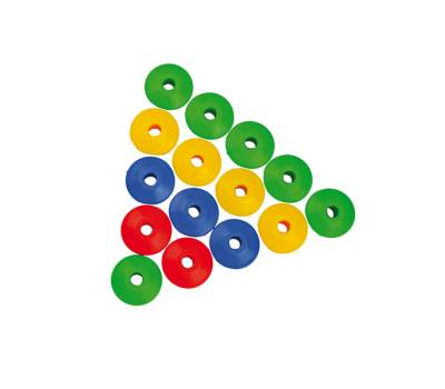 Perle in plastica 2 cm - colori e forme assortiti bauletto 140 pezzi - Cwr - 12339 - 8004957123395 - DMwebShop - 3
