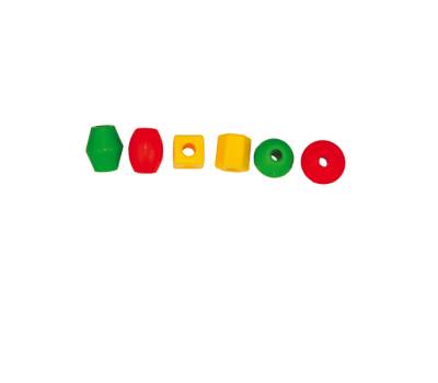 Perle in plastica 2 cm - colori e forme assortiti bauletto 140 pezzi - Cwr - 12339 - 8004957123395 - DMwebShop - 4
