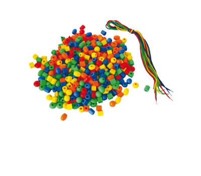 Perle in plastica 2 cm - colori e forme assortiti bauletto 140 pezzi - Cwr - 12339 - 8004957123395 - DMwebShop - 7