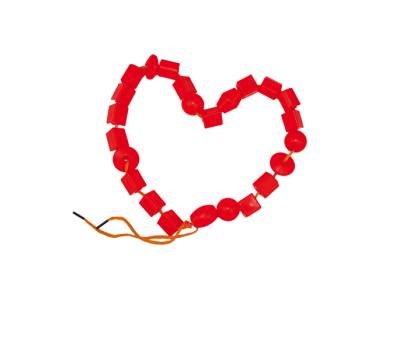 Perle in plastica 2 cm - colori e forme assortiti bauletto 140 pezzi - Cwr - 12339 - 8004957123395 - DMwebShop - 8