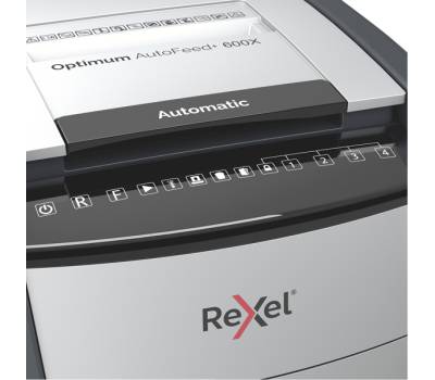 Distruggidocumenti Optimum AutoFeed+ 600X - a frammenti - Rexel - 2020600XEU - 5028252613958 - DMwebShop - 2