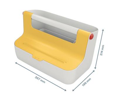 Cassetta portaoggetti con maniglia Cosy - giallo - Leitz - 61250019 - 4002432126194 - DMwebShop - 3