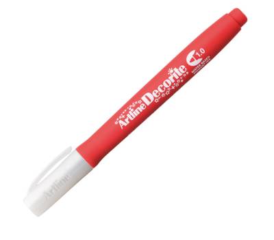 Marcatore Decorite - punta tonda - 1 mm - rosso - Artline - A EDF-1/R - 4549441009846 - DMwebShop - 1