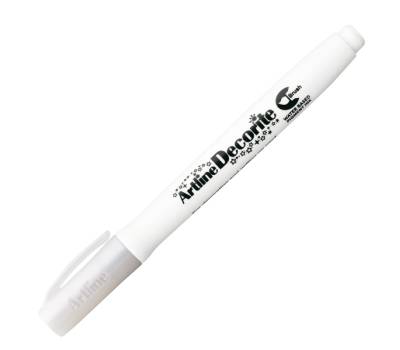 Marcatore Decorite - punta pennello - bianco - Artline - A EDF-F/BI - 4549441010682 - DMwebShop - 1