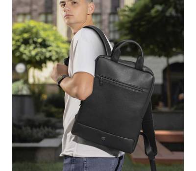 Zaino slim Gate Trended - 28 x 38 x 10 cm - ecopelle - nero - InTempo - 9232GAT34 - 8029221835439 - DMwebShop - 2