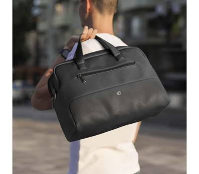 Borsa Gate Trended - con manici - 41 x 30 x 15 cm - ecopelle - nero - InTempo - 9236GAT34 - 8029221835514 - DMwebShop - 2