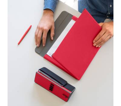 Portablocco Meet - con alette magnetiche - 31 x 25 x 1,4 cm - rosso - InTempo - 8244MT28 - 8029221848835 - DMwebShop - 2