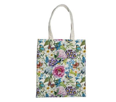 Shopper Nature Flowers - 42x38,5 cm - eco cotone - fantasie assortite - conf. 12 pezzi - Pigna - 0233105 - 8005235214910 - DMwebShop - 5