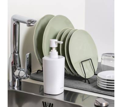 Dispenser sapone liquido Pronto Bagno - diametro 8 cm - 450 ml - PPL - bianco - Perfetto - 12514 - 8052474125149 - DMwebShop - 2
