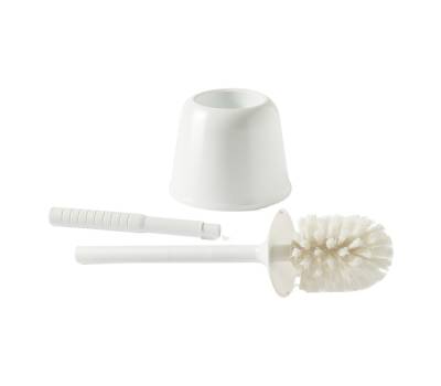 Portascopino Oronzo - con manico extralungo 54 cm - bianco - Perfetto - 12806 - 8052474128065 - DMwebShop - 1