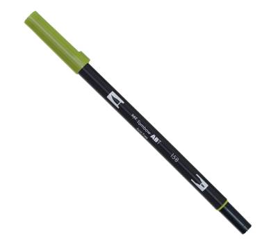 Pennarello Dual Brush 158 - dark olive - conf. 6 pezzi - Tombow - PABT-158 - 4901991901269 - DMwebShop - 1