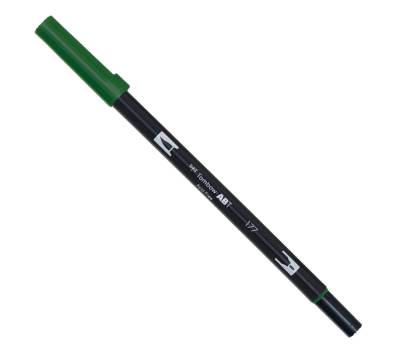 Pennarello Dual Brush 177 - dark jade - conf. 6 pezzi - Tombow - PABT-177 - 4901991901290 - DMwebShop - 1