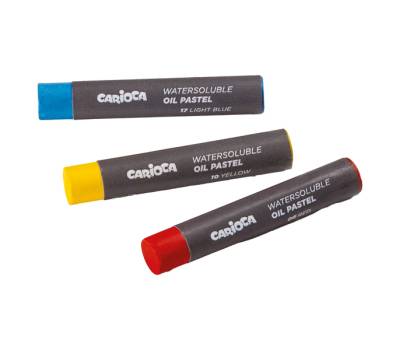 Pastello a olio - lunghezza 60 mm - colori assortiti - Plus - conf. 24 pezzi - Carioca - 45215 - 8003511452155 - DMwebShop - 1