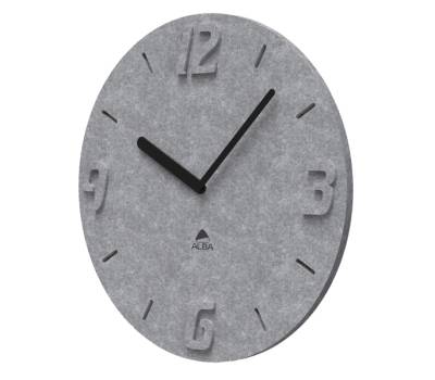 Orologio da parete effetto 3D diametro 30 cm PET grigio Alba HORPET G - 24187 - 1