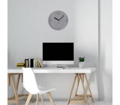 Orologio da parete effetto 3D diametro 30 cm PET grigio Alba HORPET G - 24187 - 2