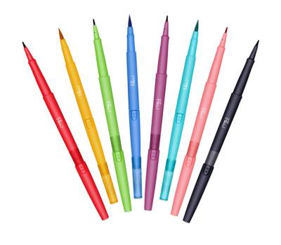Astuccio 8 colori Flair Dual tip pennarello punta media-brush - Papermate - 2199386 - 3026981993862 - DMwebShop - 1