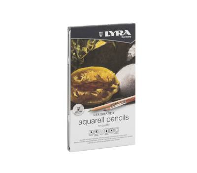 Pastelli Aquarell Rembrandt - 3,7 mm - colori assortiti - astuccio metallo 12 pezzi - Lyra - L2011120 - 4084900170472 - DMwebShop - 1