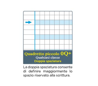 Maxiquaderno Didattico One Color - A4 - 5 mm+ - 100 gr - 18 + 1 fogli - conf. 6 pezzi - Blasetti - 7046 - 87353A - DMwebShop - 2