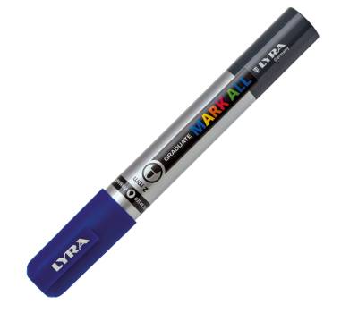 Marcatore a base d'acqua Graduate Mark All - punta tonda - 2 mm - blu - Lyra - L6820050 - 4084900604861 - DMwebShop - 1