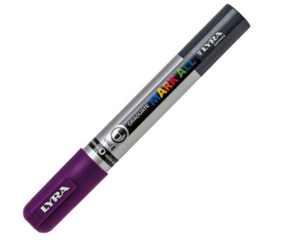 Marcatore a base d'acqua Graduate Mark All - punta tonda - 2 mm - viola - Lyra - L6820037 - 4084900604908 - DMwebShop - 1