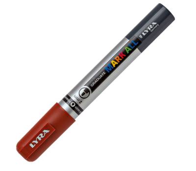 Marcatore a base d'acqua Graduate Mark All - punta tonda - 2 mm - marrone - Lyra - L6820076 - 4084900604984 - DMwebShop - 1