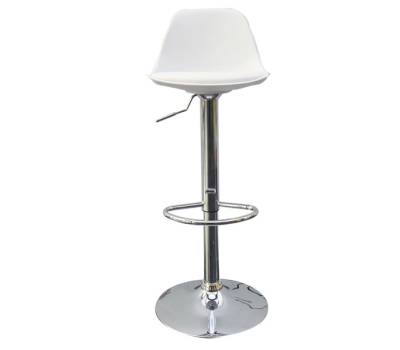 Sgabello Bobba - PPL acciaio cromato - 39 x 42 x 83-104 cm - bianco - Paperflow - K700521 - 3660141230260 - DMwebShop - 1