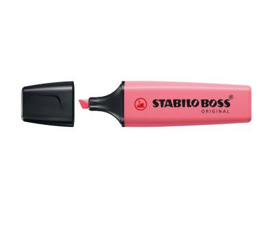 Evidenziatori Boss Pastel - punta a scalpello - tratto 2 - 5 mm - colori assortiti - astuccio 4 pezzi - Stabilo - 70/4-3 - 4006381558174 - DMwebShop - 4