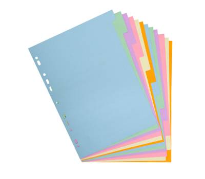 Separatore Forever Pastel - A4 - 12 tasti - cartoncino - 170 gr - Exacompta - 1612E - 3130630016120 - DMwebShop - 1