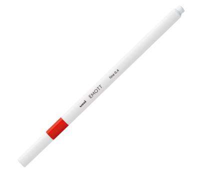 Fineliner Emott - tratto 0,4 mm - rosso - conf. 10 pezzi - Uni Mitsubishi - M PEM-SY R - 4902778241196 - DMwebShop - 1
