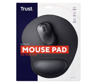 Tappetino mouse BigFoot - nero - Trust - 16977 - 8713439169775 - DMwebShop - 2
