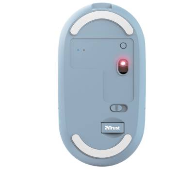 Mouse Puck - ultrasottile - wireless - ricaricabile - azzurro - Trust - 24126 - 8713439241266 - DMwebShop - 3