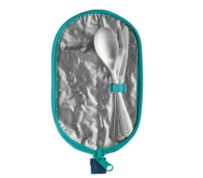 Astuccio Picnik Concept - in tessuto - con posate in acciaio inox - blu - Maped - 878003 - 3154148780038 - DMwebShop - 2