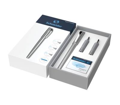 Set penna stilografica Callissima - 3 punte intercambiabili incluse - fusto antarcite - Schneider - P143812 - 4004675157775 - DMwebShop - 2