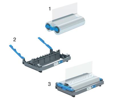Cartuccia ricaricabile - struttura con film incluso - 75 micron - lucido - per plastificatrice Foton 30 - GBC - 4410023 - 5028252624473 - DMwebShop - 1