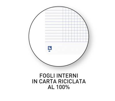 Maxiquaderno Rec'up - spiralato - A4 - 5 mm - 90 gr - 180 fogli - colori assortiti - conf. 5 pezzi - Oxford - 400154143 - 3020120178332 - DMwebShop - 2