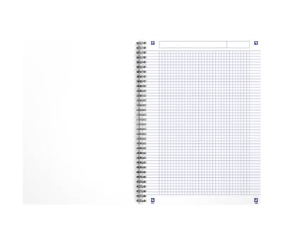 Maxiquaderno Rec'up - spiralato - A4 - 5 mm - 90 gr - 180 fogli - colori assortiti - conf. 5 pezzi - Oxford - 400154143 - 3020120178332 - DMwebShop - 3