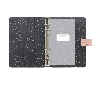 Organiser Confetti - f.to A5 - 233 x 217 x 46 mm - con cinturino - rosa - Filofax - 22-028736 - 5059145473953 - DMwebShop - 1