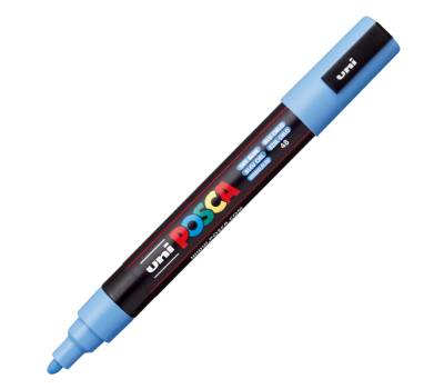 Marcatore Uni Posca PC5M - punta media 1,8 - 2,5 mm - colori assortiti pastel - conf. 8 pezzi - Uni Mitsubishi - M PC5MP 8P - 8007404249242 - DMwebShop - 2