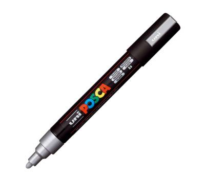 Marcatore Uni Posca PC5M - punta media 1,8 - 2,5 mm - colori assortiti metal - conf. 8 pezzi - Uni Mitsubishi - M PC5MM 8P - 8007404249211 - DMwebShop - 3