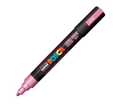 Marcatore Uni Posca PC5M - punta media 1,8 - 2,5 mm - colori assortiti metal - conf. 8 pezzi - Uni Mitsubishi - M PC5MM 8P - 8007404249211 - DMwebShop - 7