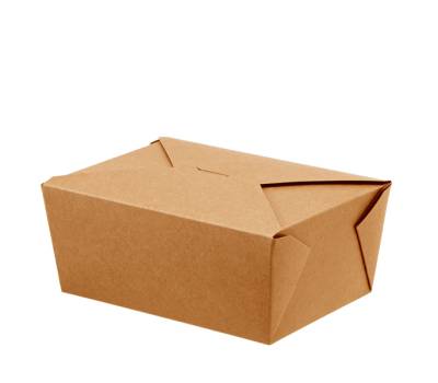 Contenitori rettangolari da asporto - 21 x 16 x 9 cm - carta kraft/PE - avana - conf. 40 pezzi - Leone - H0712 - 8024112005540 - DMwebShop - 1