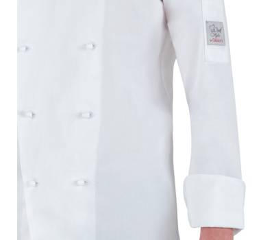 Giacca da cuoco Adriano - a manica lunga - taglia M - bianco - Giblor's - Q8G00183-C01-M - 8056149337615 - DMwebShop - 2