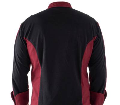 Giacca da cuoco Raul - a manica lunga - taglia L - bordeaux - Giblor's - Q8GX0105-U35-L - 8058045581666 - DMwebShop - 3