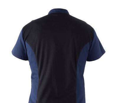 Giacca cuoco Thiago - da uomo - manica corta - taglia L - blu - Giblor's - Q8GX0103-Z48-L - 8058045581604 - DMwebShop - 1
