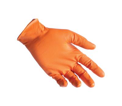 Guanti in nitrile N85 - ultra resistenti - taglia L - arancione - conf. 50 pezzi - Reflexx - N85/L(9) - 8032891633830 - DMwebShop - 1