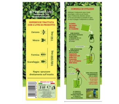 Kit insetticida antizanzare - pronto all'uso - Protemax - PROTE193 - 8005831012736 - DMwebShop - 2