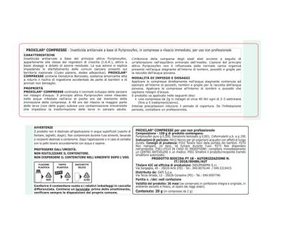 Compressa insetticida per larve di zanzara in barattolo - conf. 10 pezzi - Protemax - PROTE214 - 8005831013771 - DMwebShop - 2